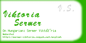 viktoria sermer business card